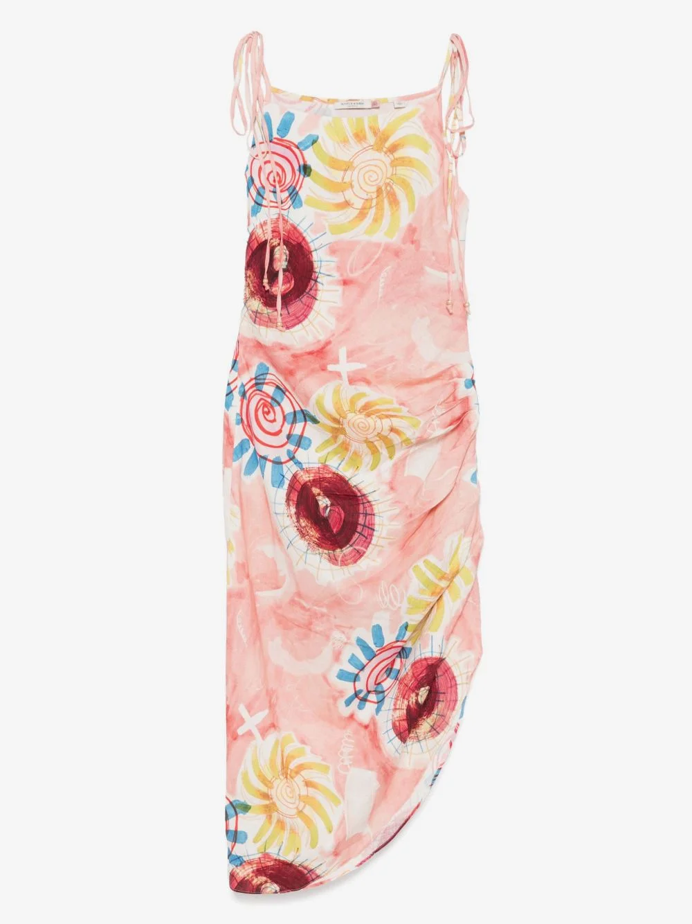 abstract-print maxi dress - 1