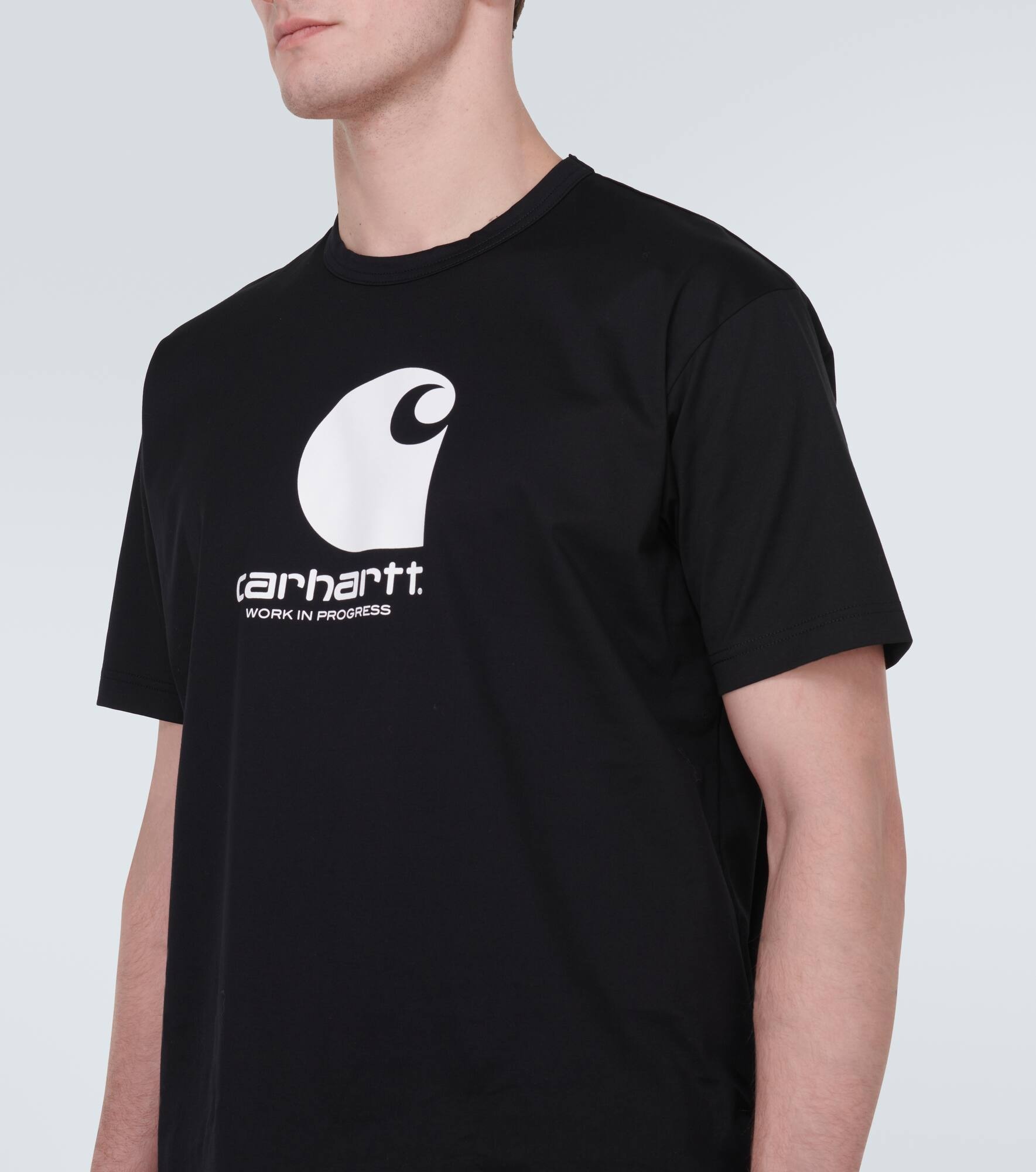 x Carhartt logo cotton jersey T-shirt - 5