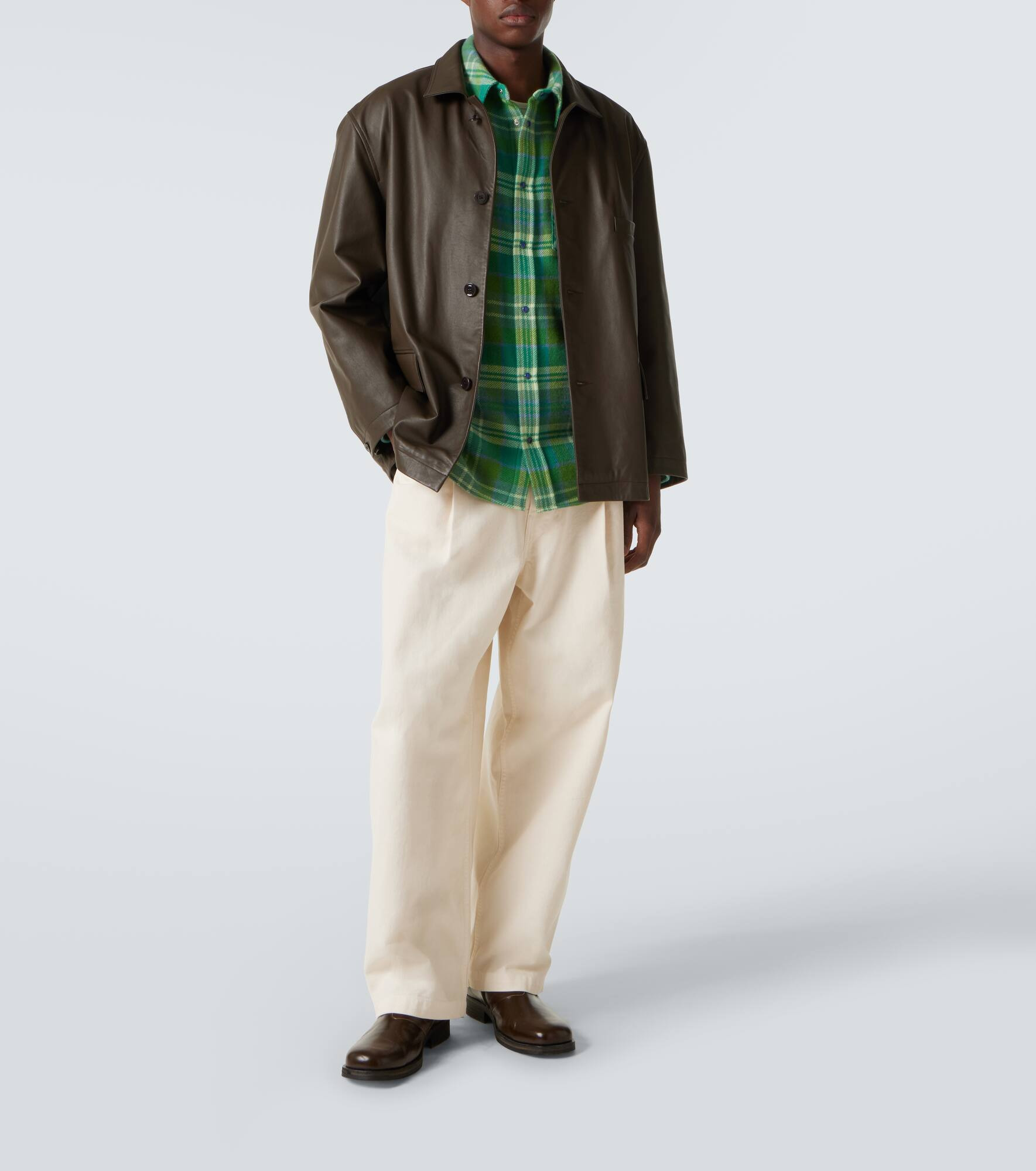 Hero tartan cashmere shirt - 2