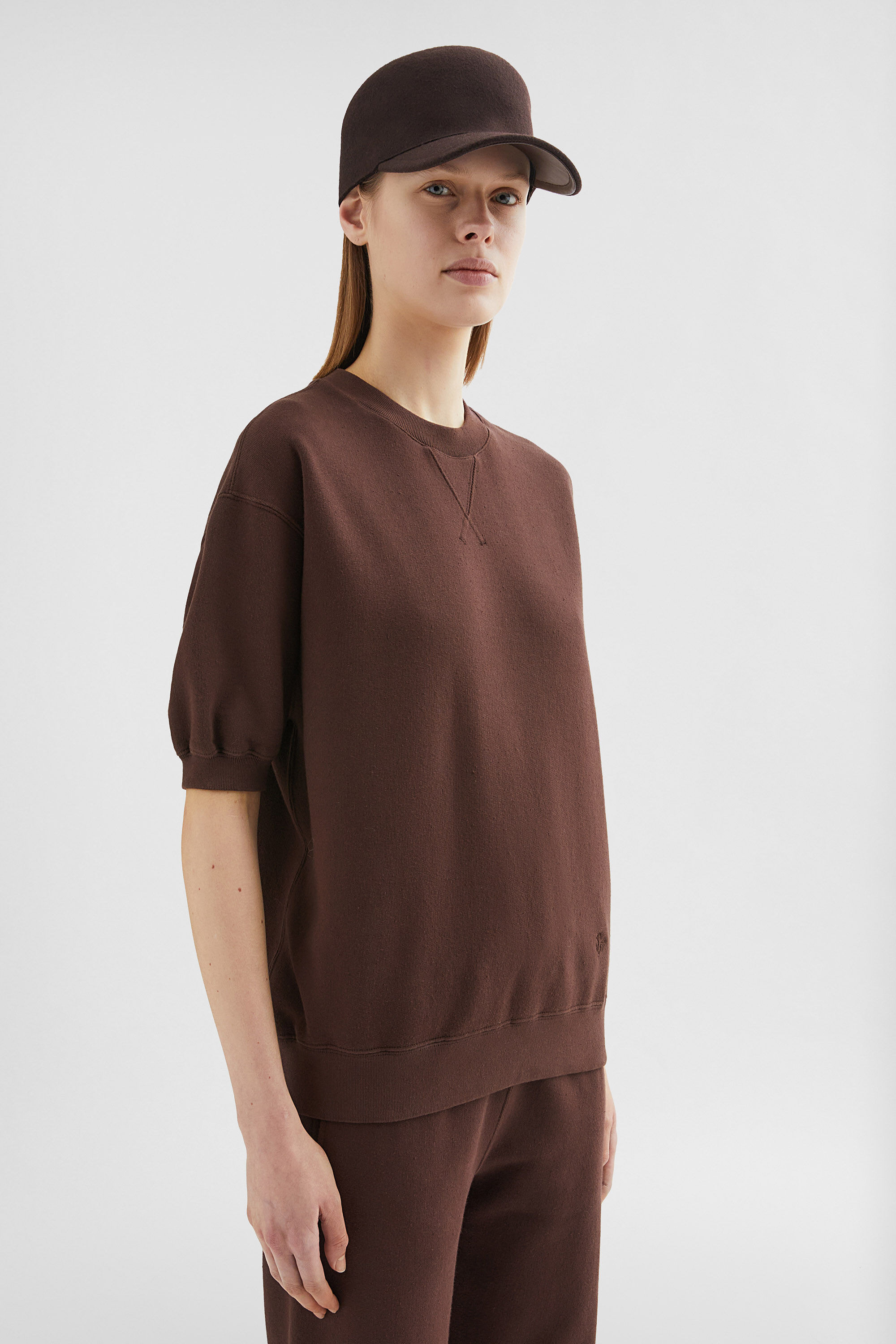 Cotton Terry Crew-Neck T-Shirt - 3