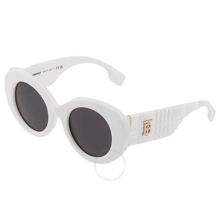 Burberry Dark Gray Round Ladies Sunglasses BE4370U 300787 49 - 3
