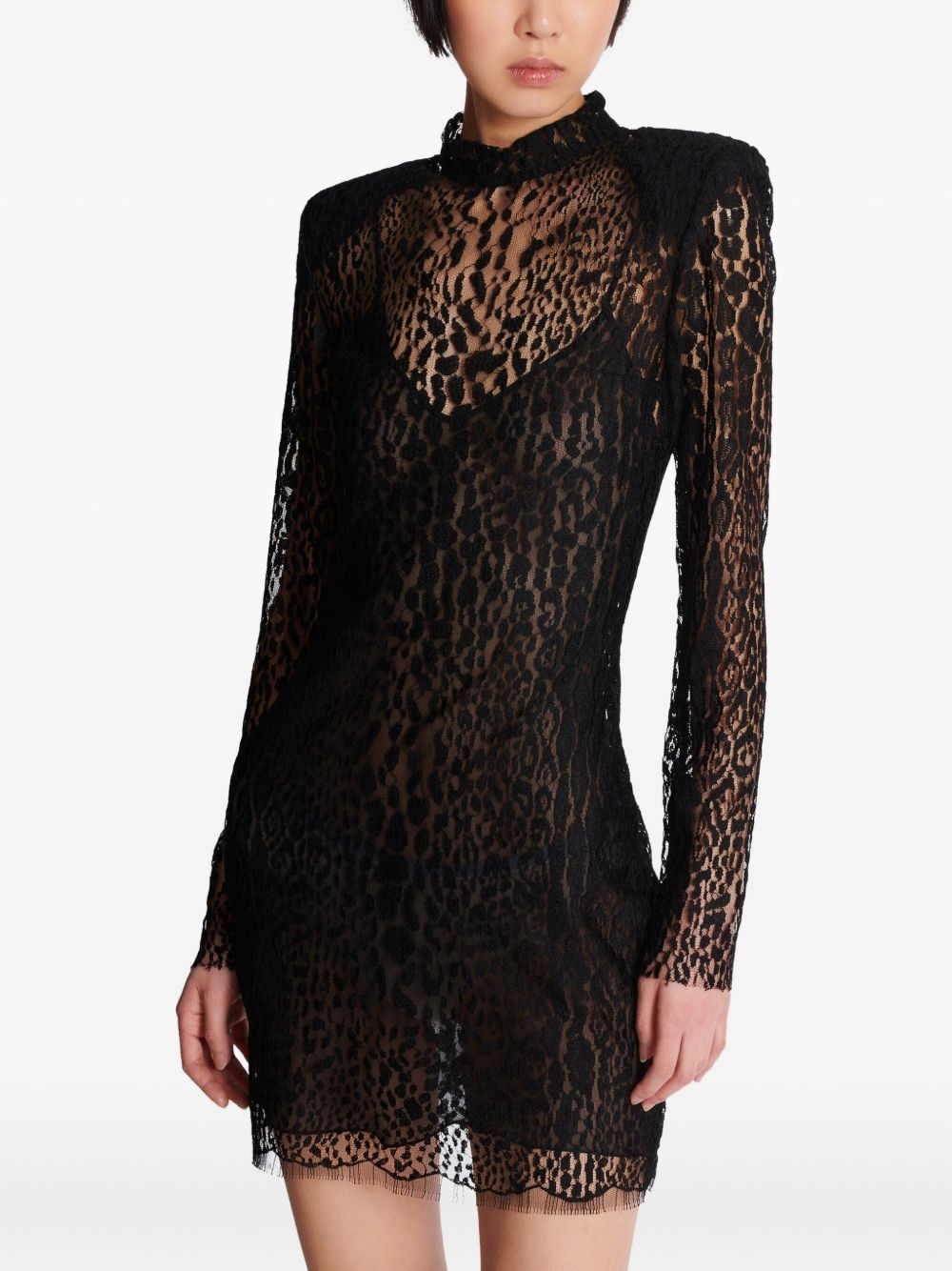 leopard-print bodycon dress - 5