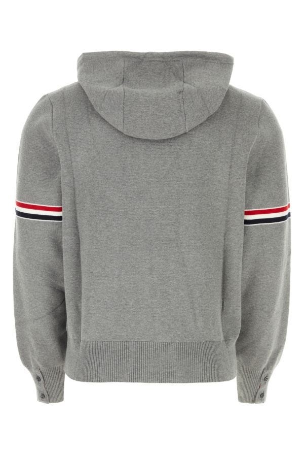 Thom Browne Man Grey Cotton Sweatshirt - 2