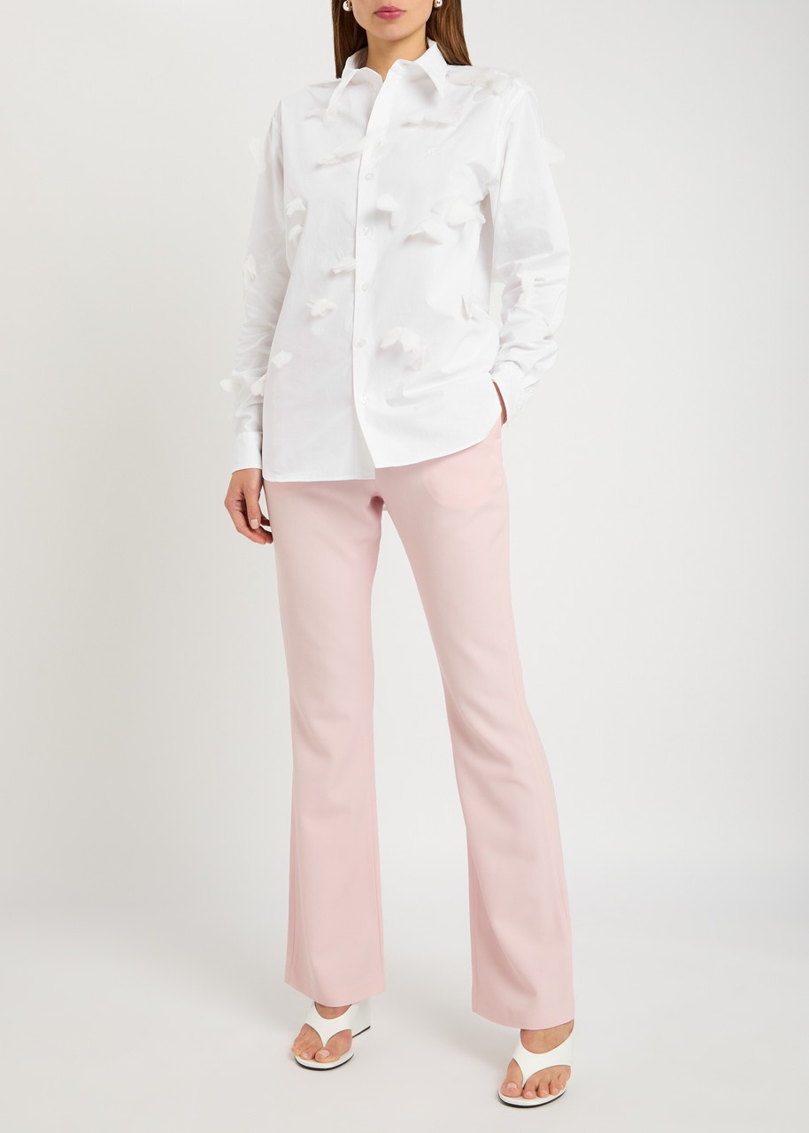 Coperni Organza Butterfly Cotton-poplin Shirt - 4