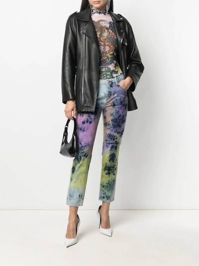 PHILIPP PLEIN boyfriend fit bleached tie-dye jeans outlook