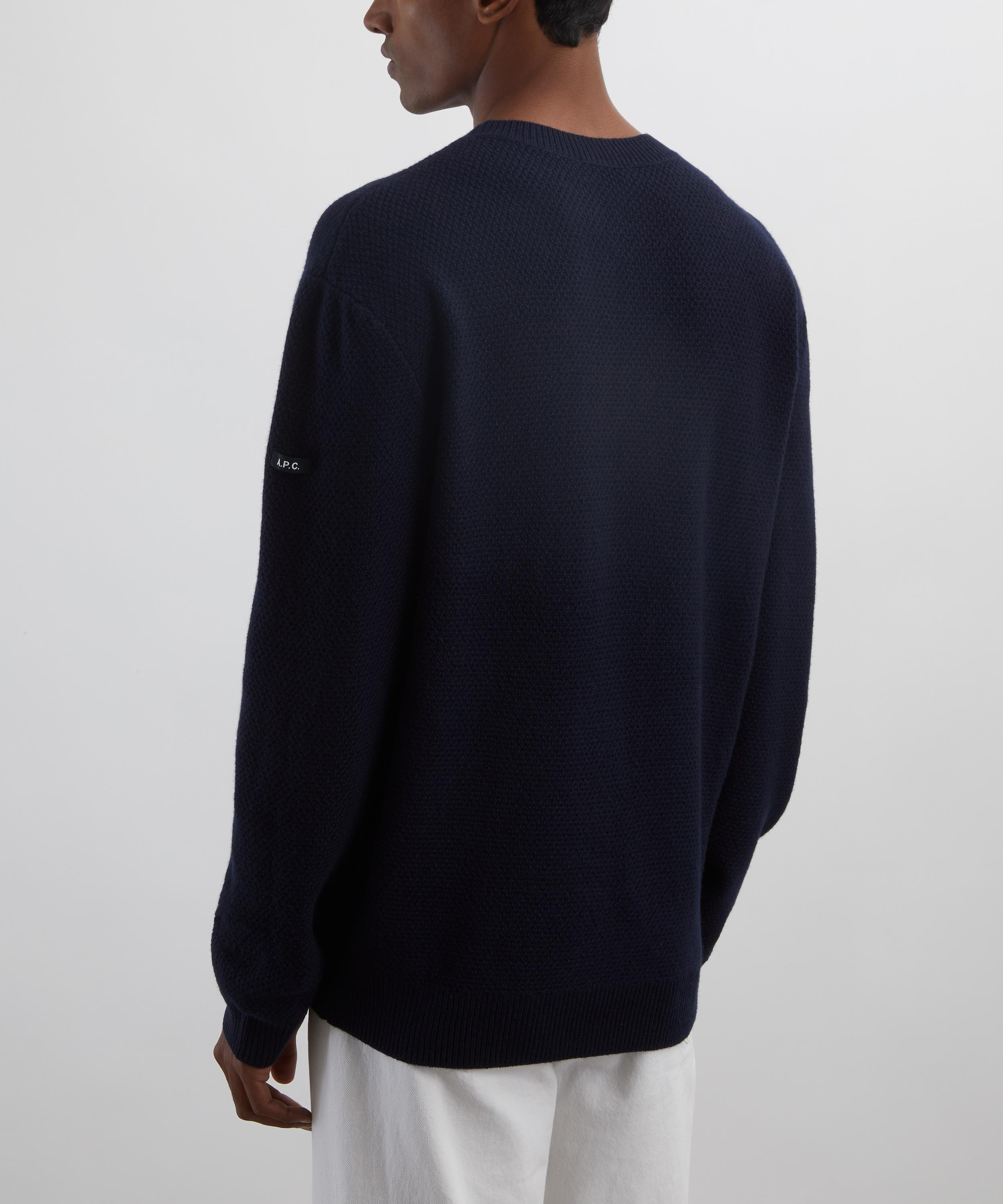 Dark Navy Thomas Wool Jumper - 4