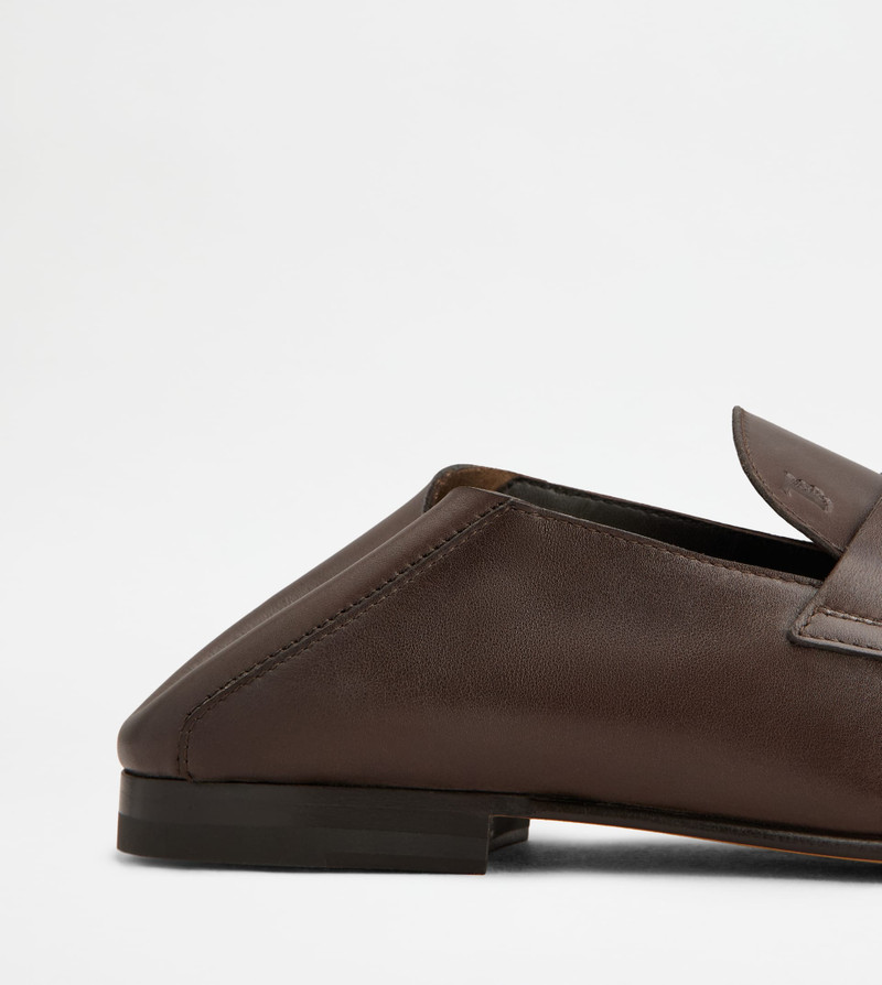 LOAFERS IN LEATHER - BROWN 5
