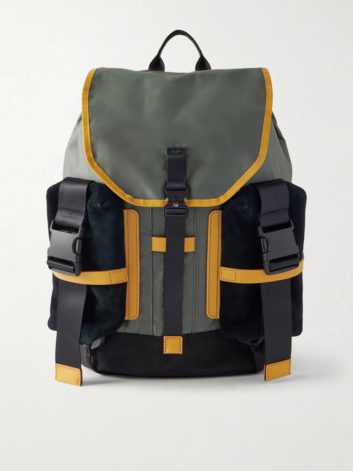 Leather and Suede-Trimmed CORDURA® Backpack - 1