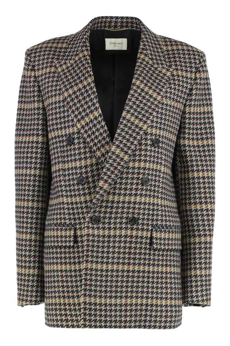 Saint Laurent "Checkered Wool Jacket" - 1