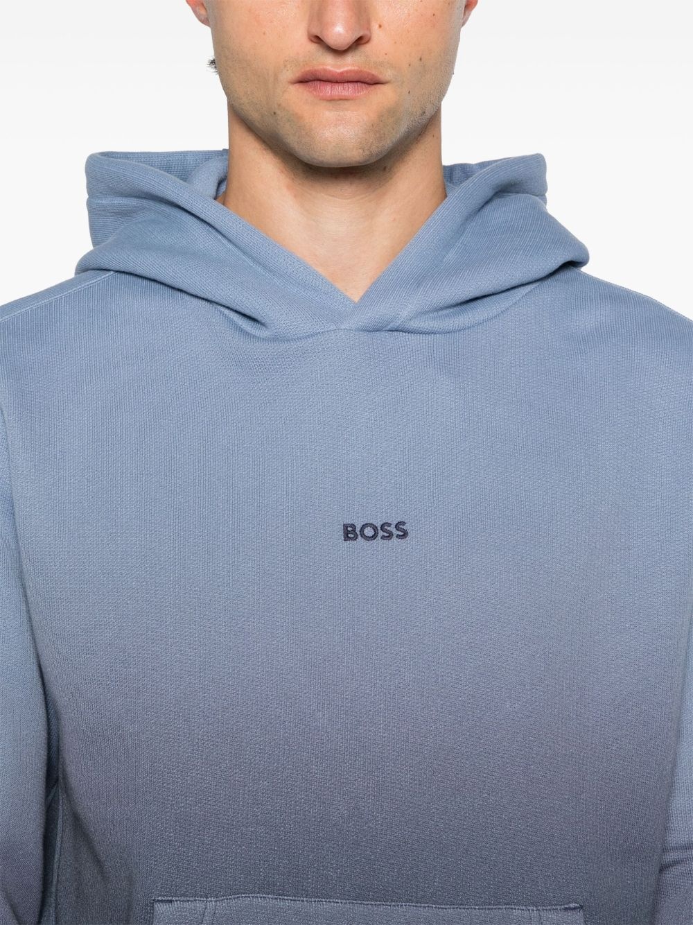 gradient dye cotton-terry hoodie - 5