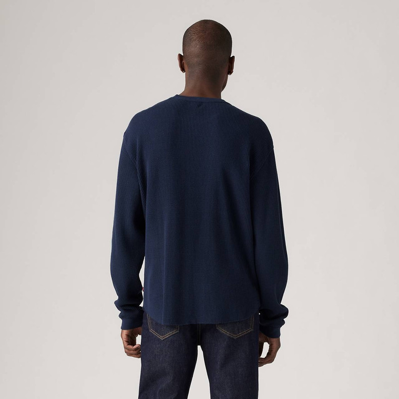 LONG SLEEVE RELAXED THERMAL T-SHIRT 4