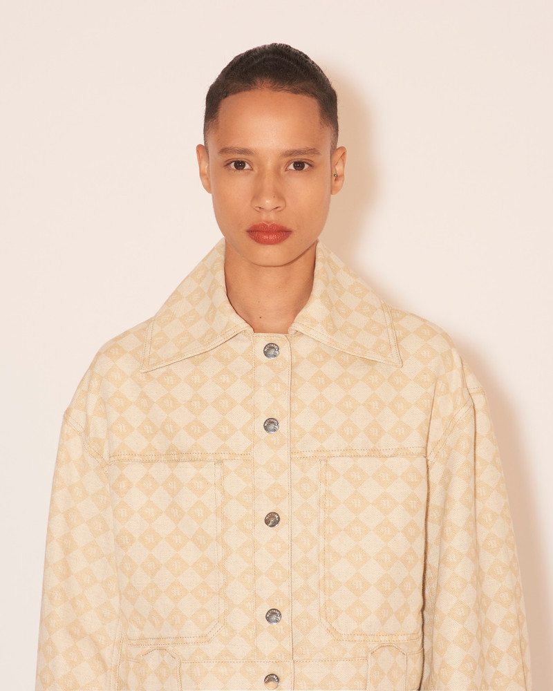 BAMBARI - Cropped denim jacket - Natural 6