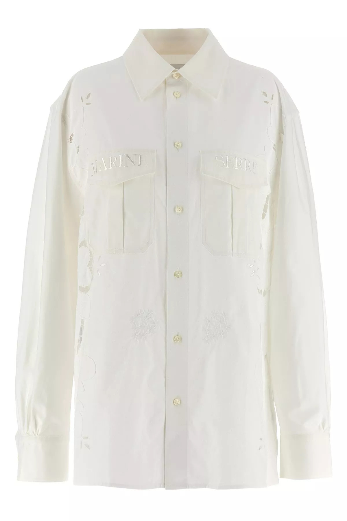 Cut-out embroidery shirt - 6