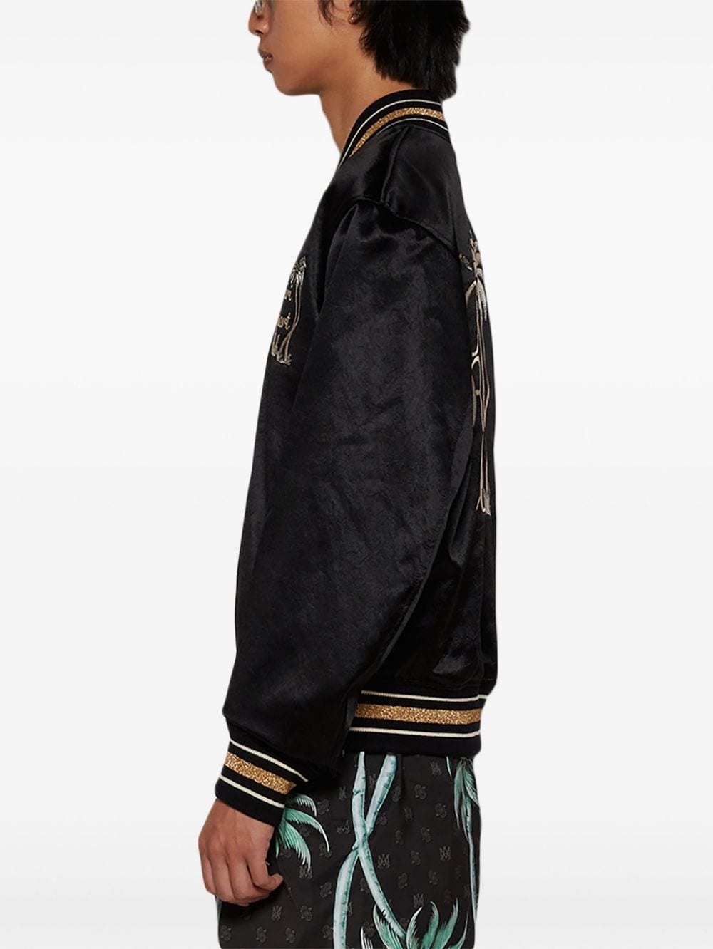 AMIRI logo embroidered track jacket REVERSIBLE