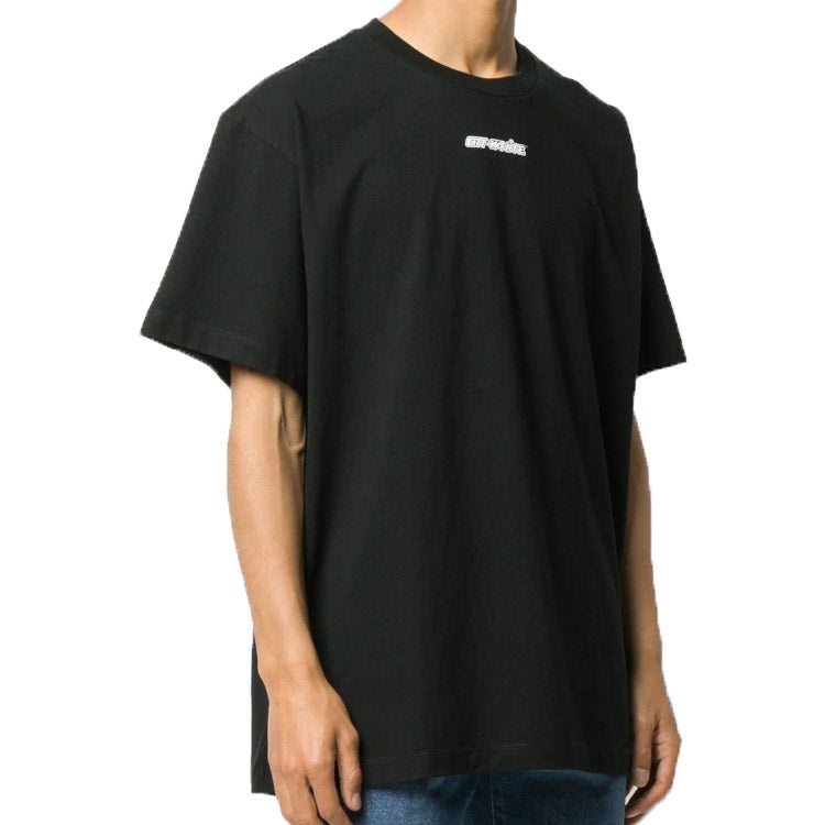 Off-White Marker Short-Sleeve Over Tee 'Black/Red' OMAA038E20JER0021025 - 3