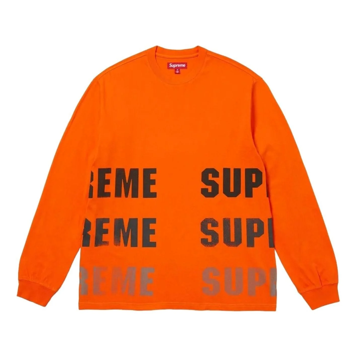 Supreme FW26 Reflective L/S T-Shirt 'Orange' SUP-FW26-071-ORG - 1