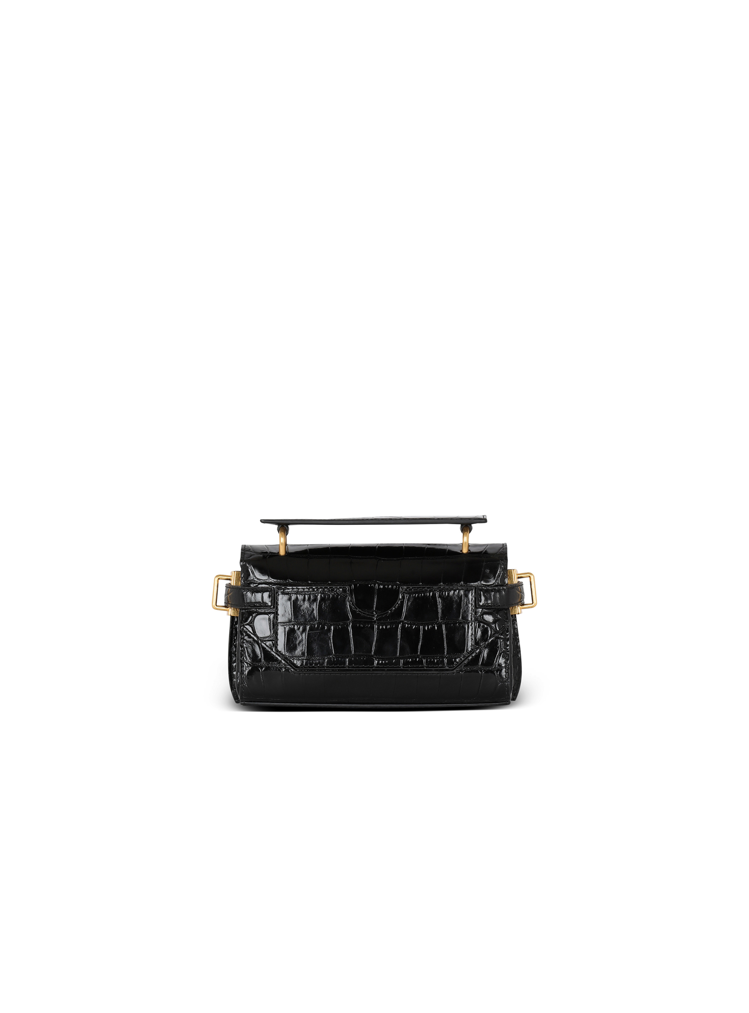 Balmain B-Buzz 19 bag in crocodile-print leather | REVERSIBLE