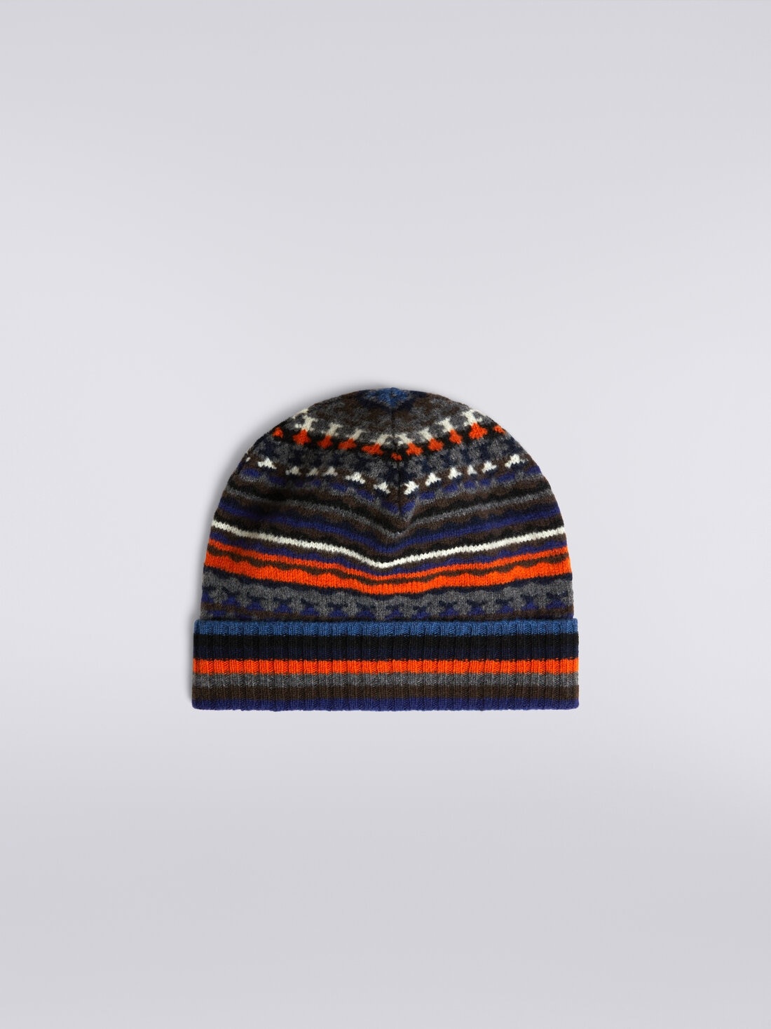 Jacquard wool beanie - 1