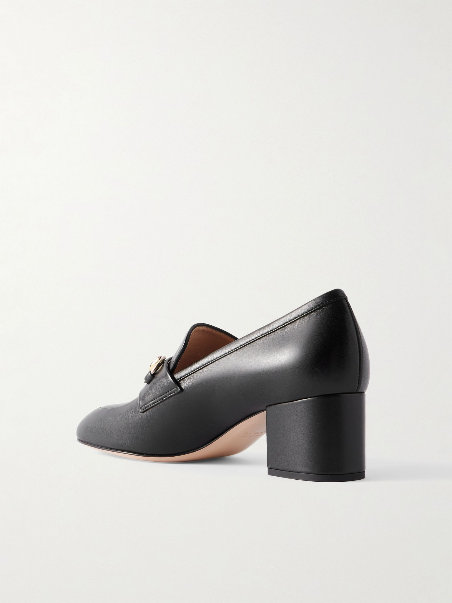 Lady horsebit-detailed leather pumps Black - 3