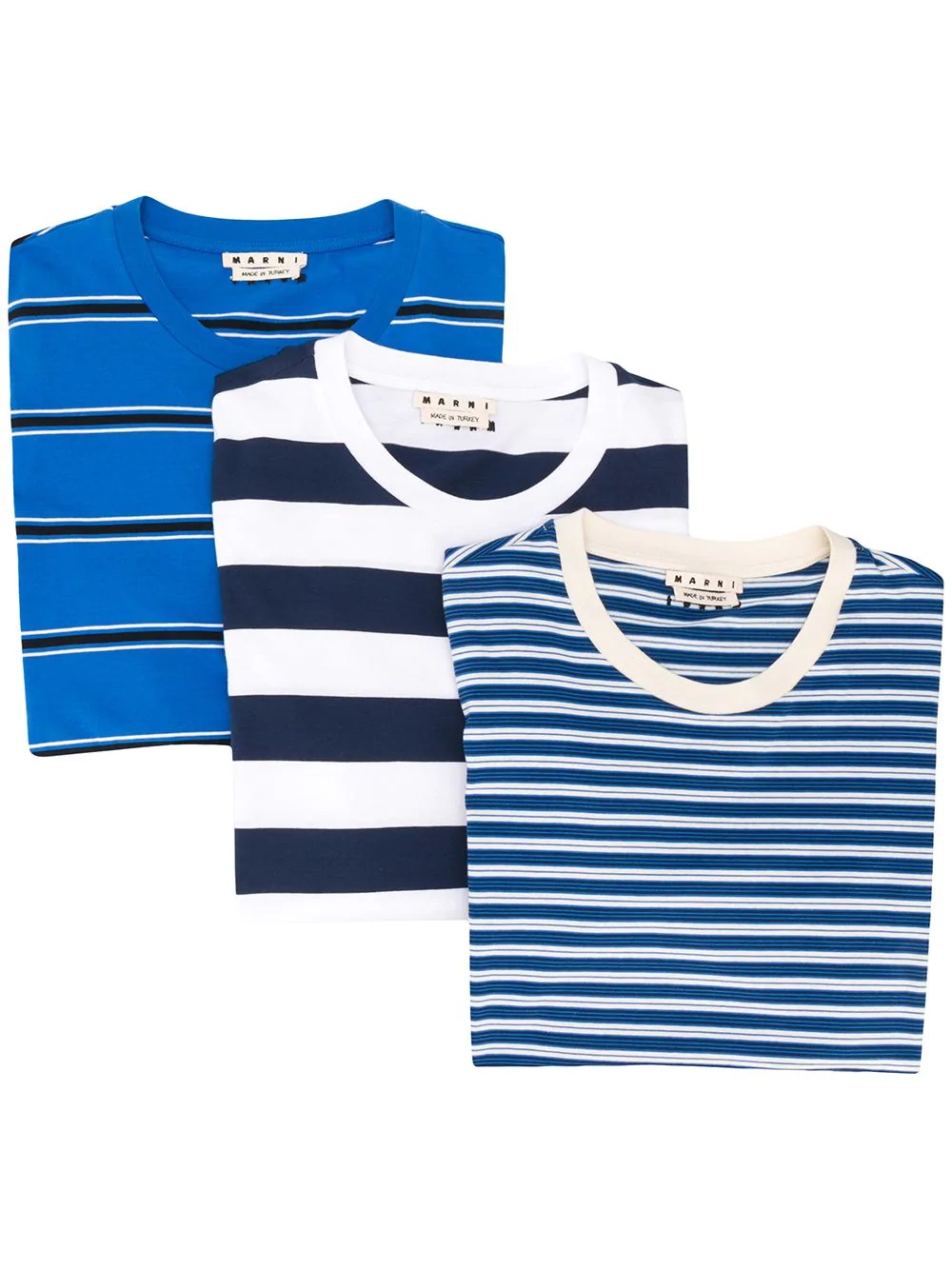 striped cotton T-shirt - 1