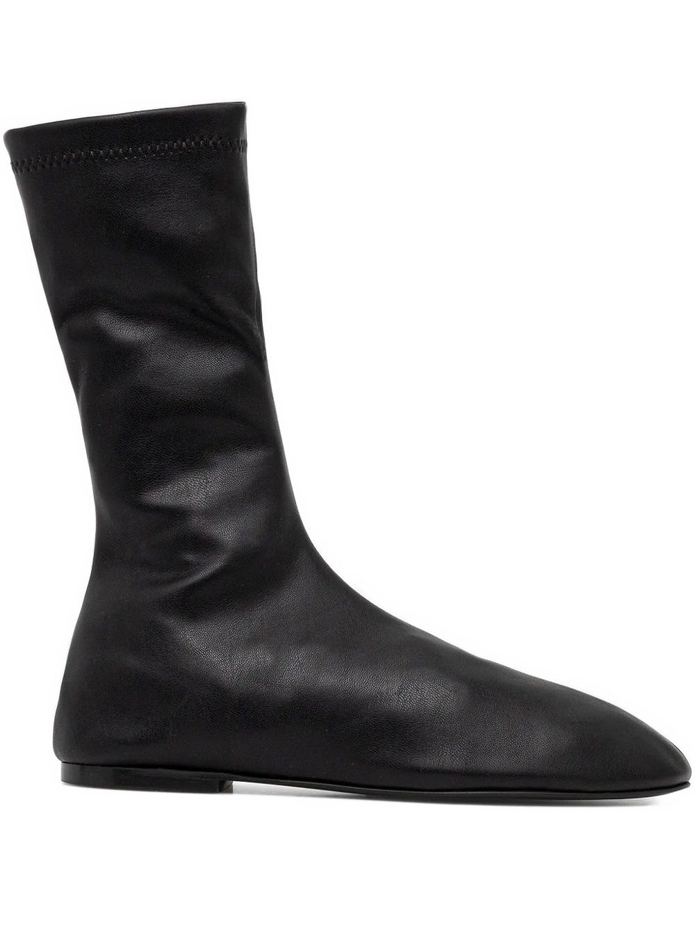 Tee leather sock boots - 1