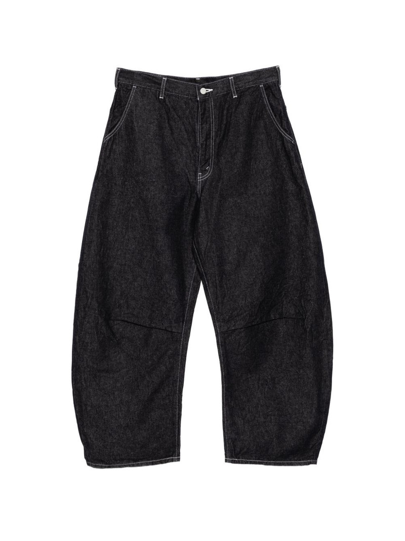 contrast stitch trousers 1