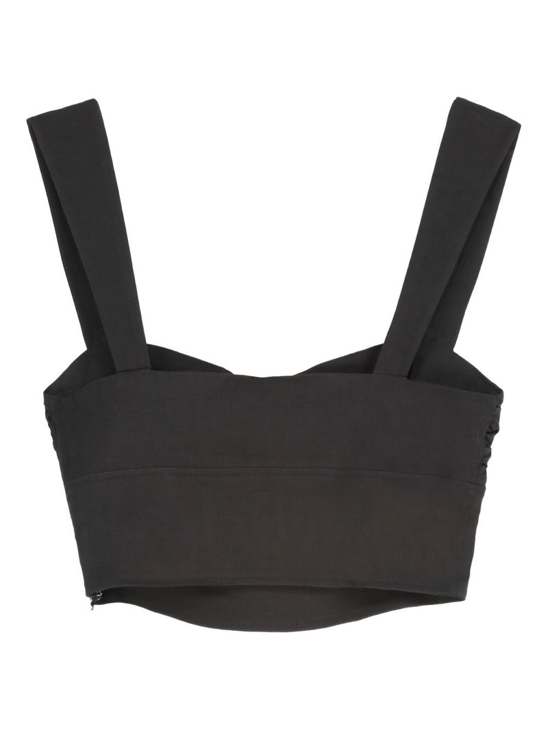 PINKO button-detailed gathered top outlook