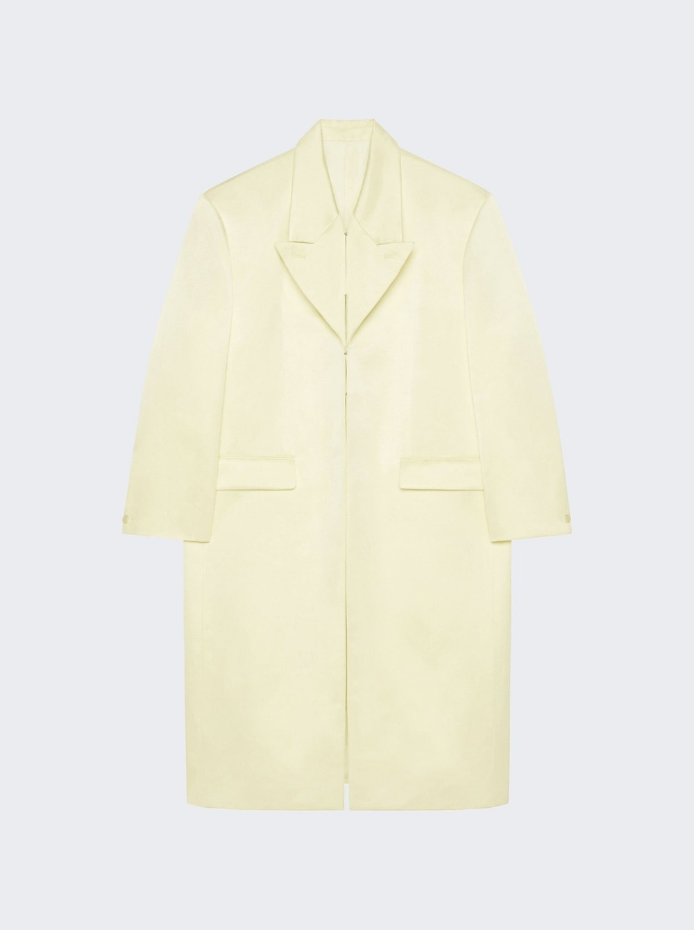 Silk Satin Duchesse Coat Butter - 1