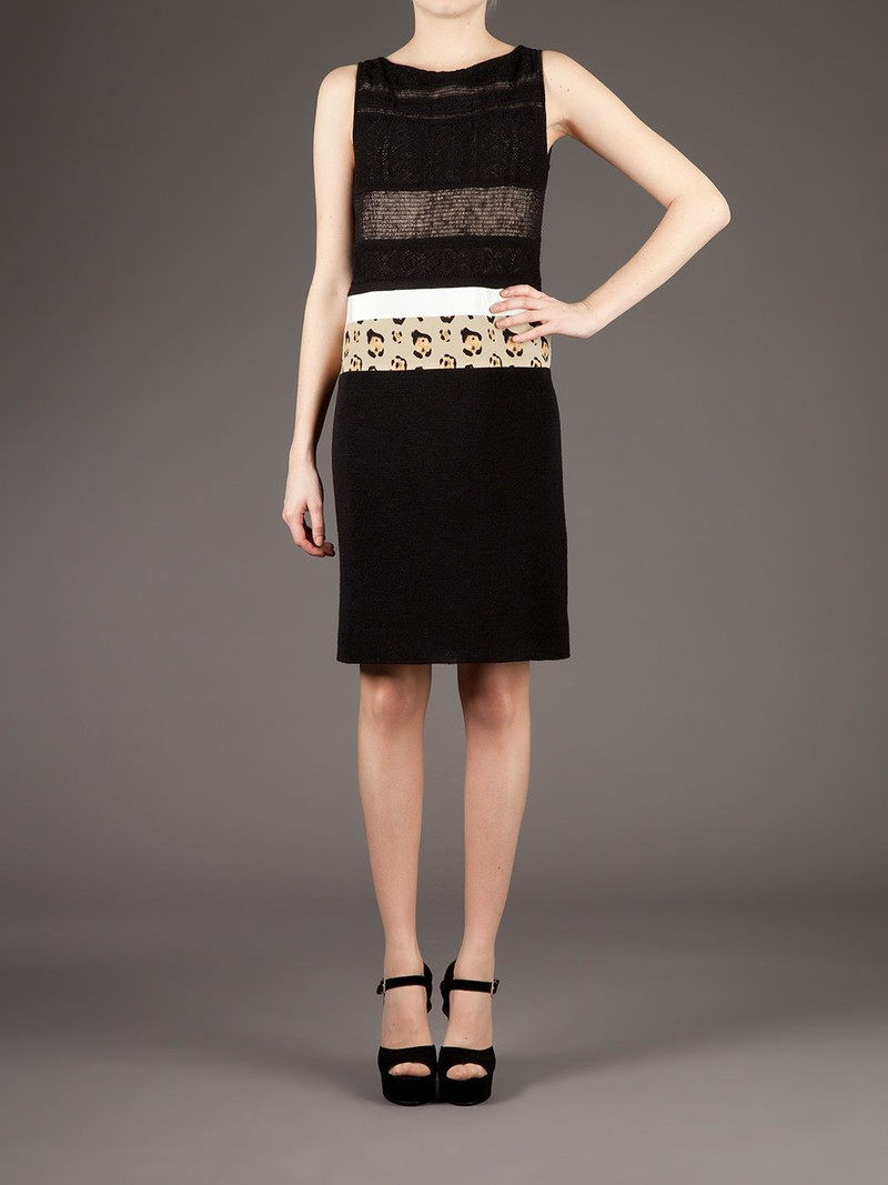 GIAMBATTISTA VALLI paneled dress outlook