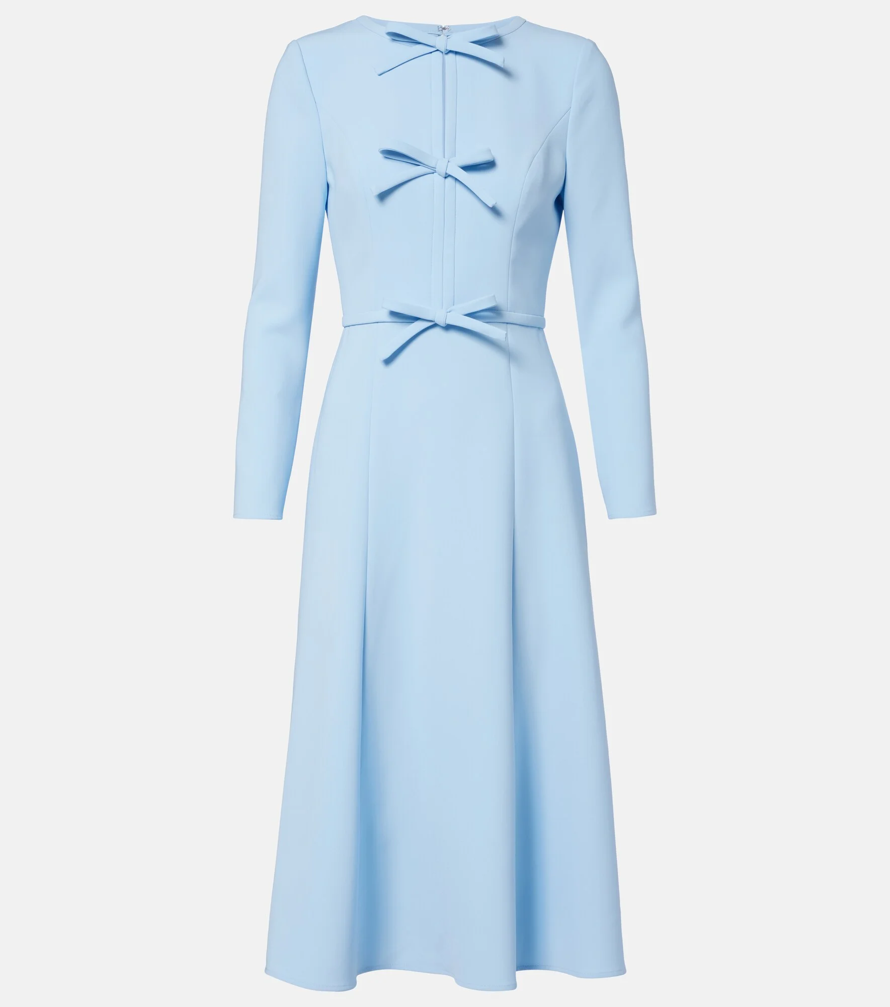 Bow-detail crêpe midi dress - 1
