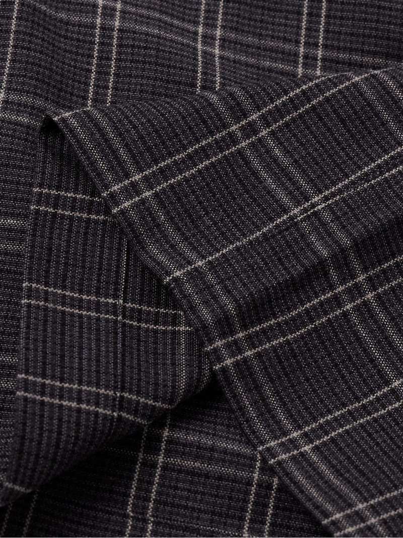 Straight-Leg Checked Woven Shorts 4