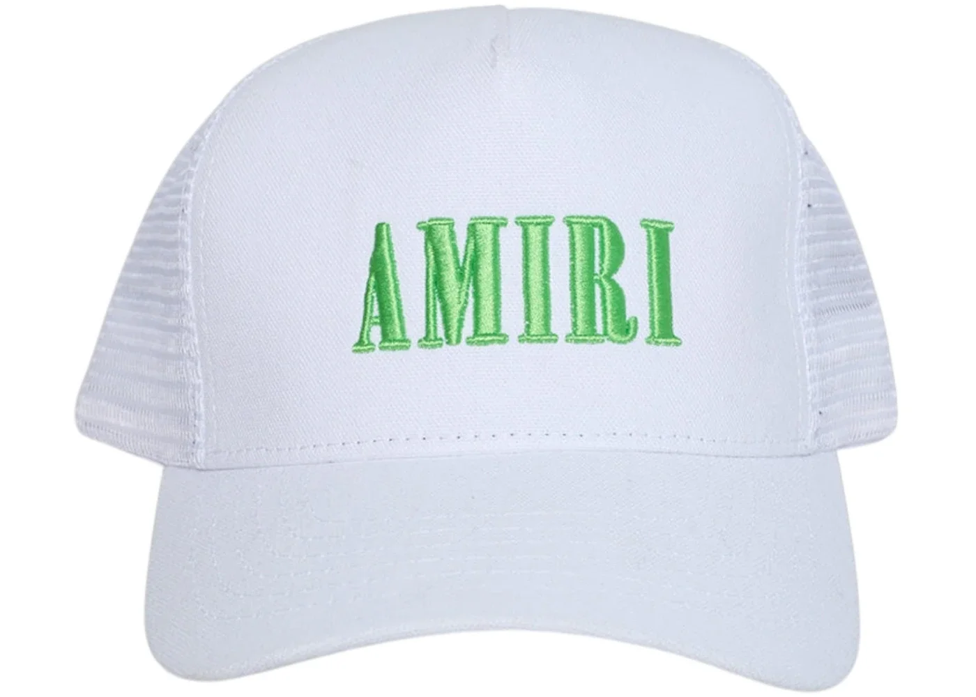 AMIRI Core Logo Trucker Hat White/Lime - 1