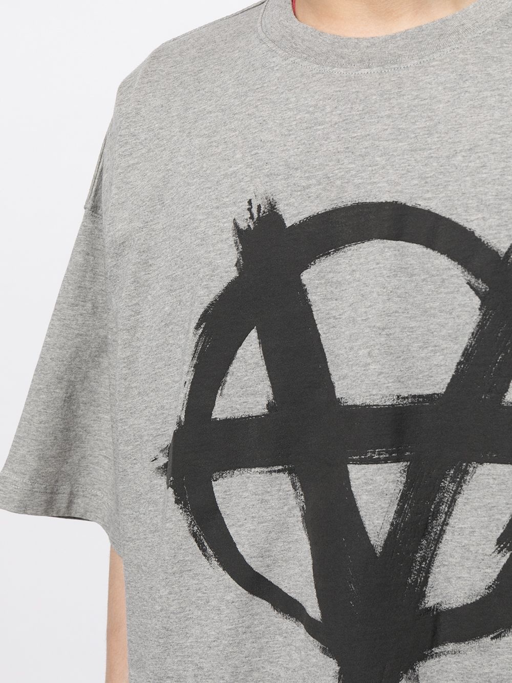 anarchy-print oversized T-shirt - 5