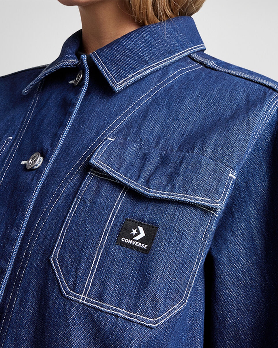 Denim Work Coat - 4