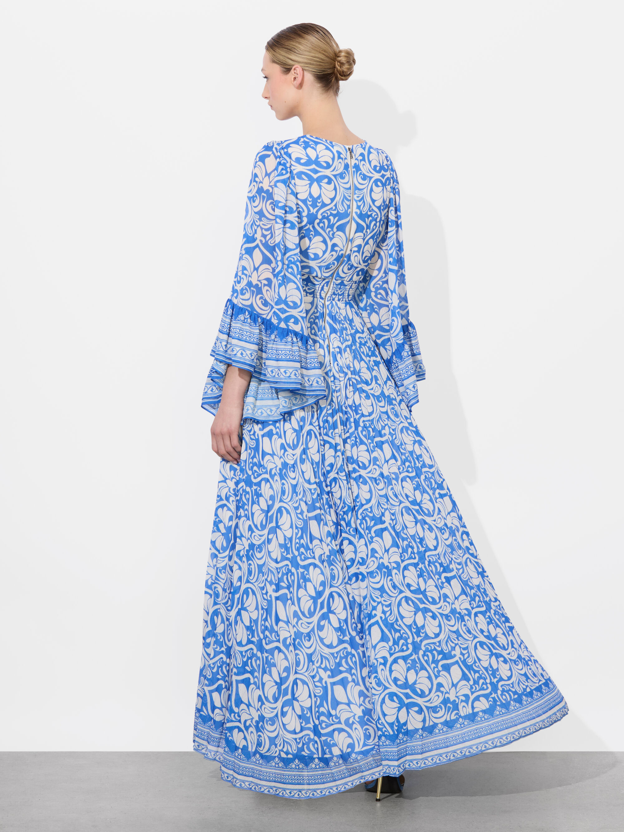 SELENE PLEATED MAXI DRESS - 4