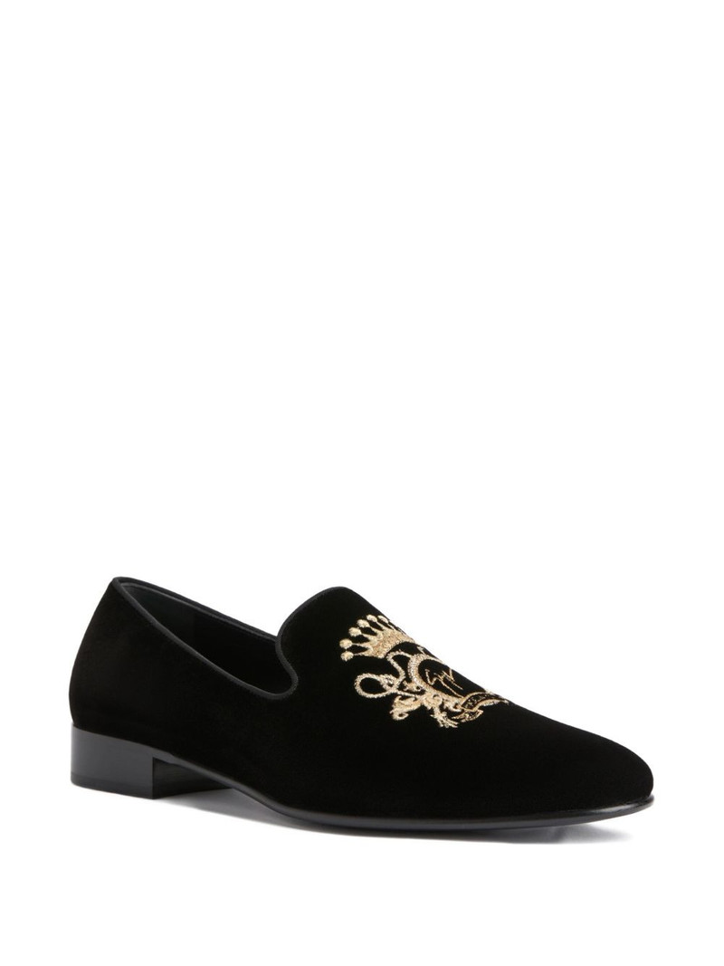 Giuseppe Zanotti Terence embroidered loafers outlook