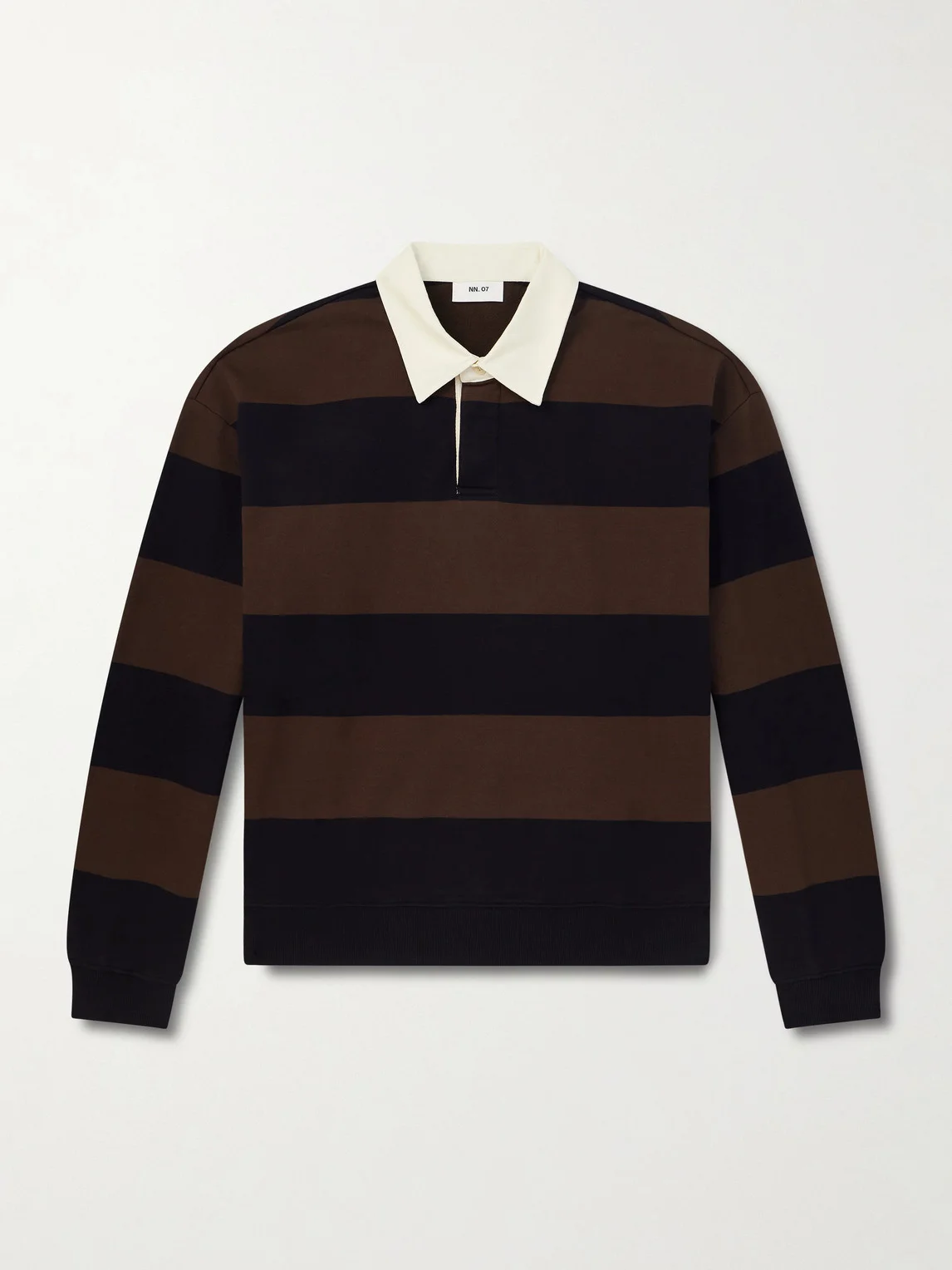 David 30043 Striped Organic Cotton Polo Shirt - 1
