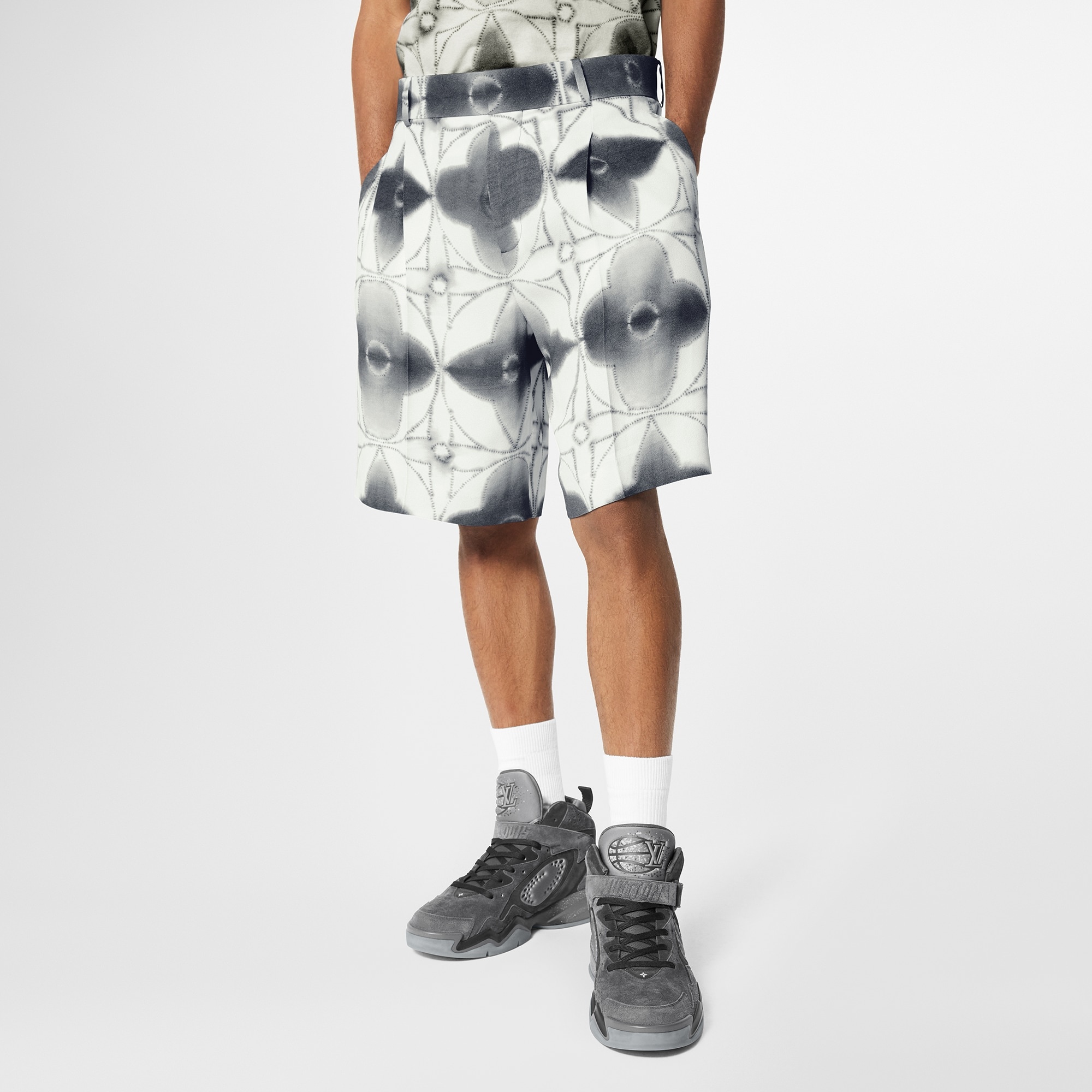Monogram Shibori Tailored Shorts - 4