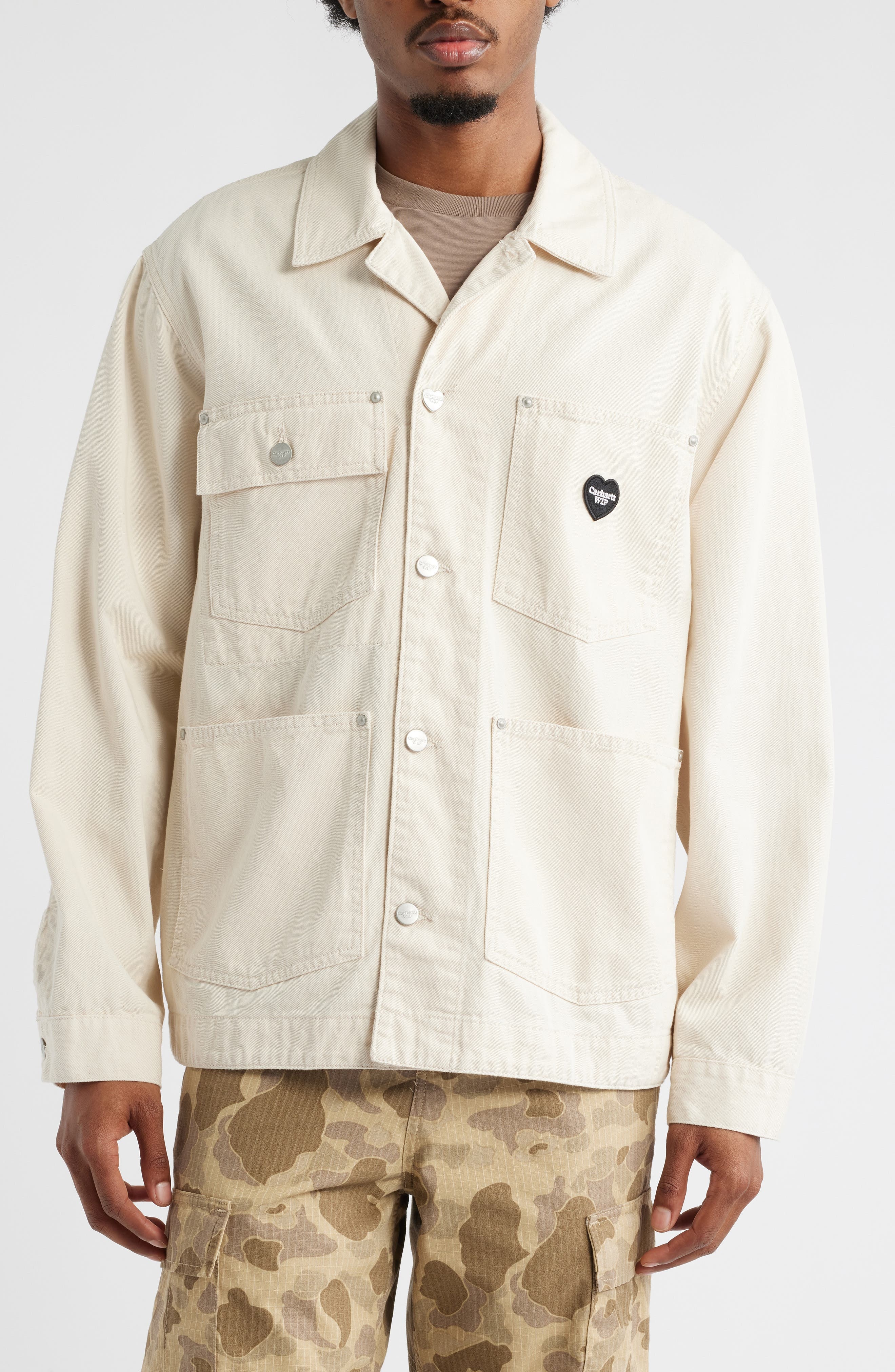 Carhartt Work In Progress Drewe Chore Coat in Natural at Nordstrom - 4