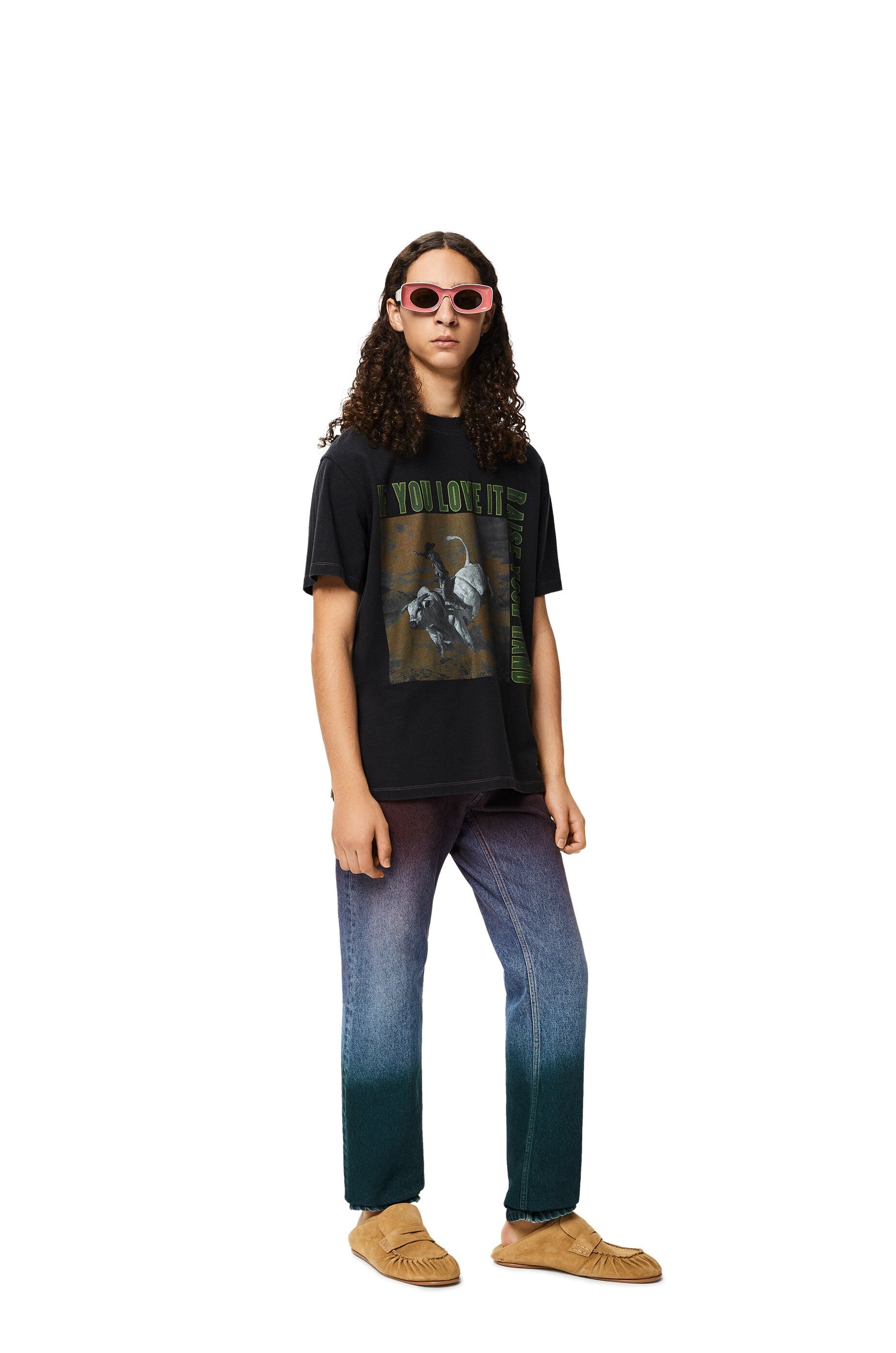 Bull print T-shirt in cotton - 2