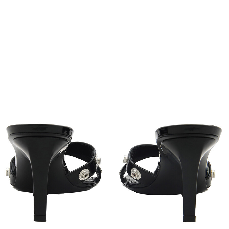 The Attico Black Cosmo Eco-Patent Sandals - 3