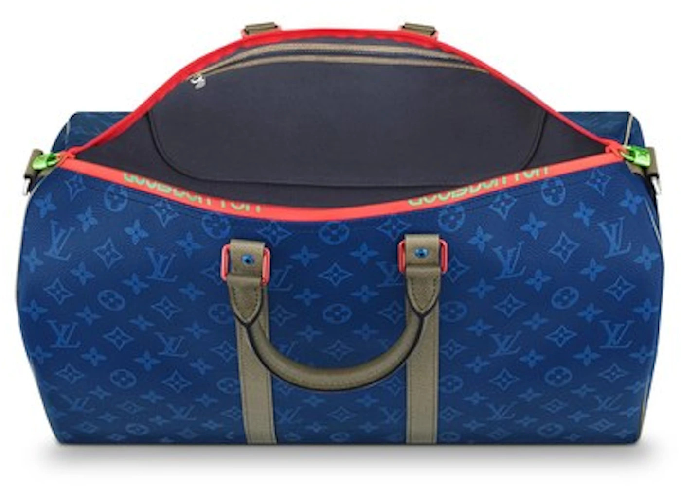 Louis Vuitton Keepall Bandouliere Monogram Outdoor 45 Pacific Blue - 3