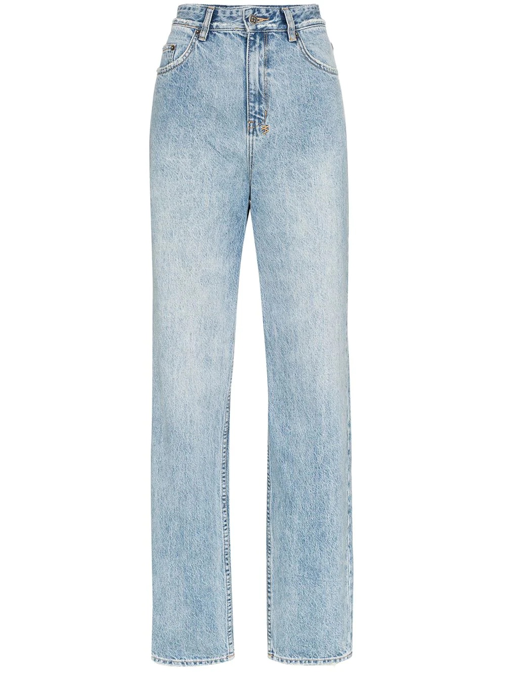 playback high-waisted straight leg jeans - 1