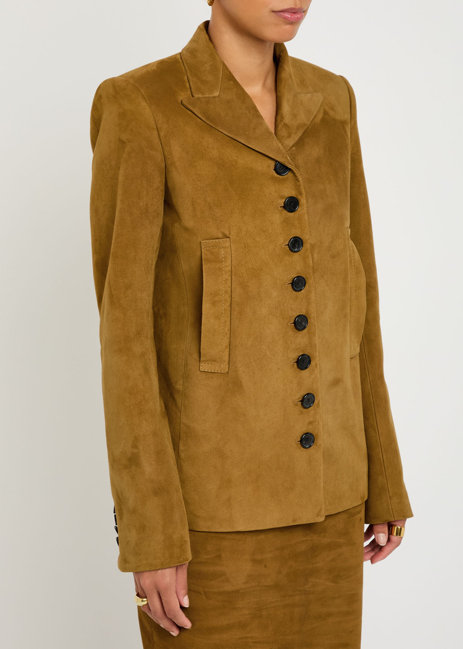 Khaite Saraphina Suede Jacket - 2
