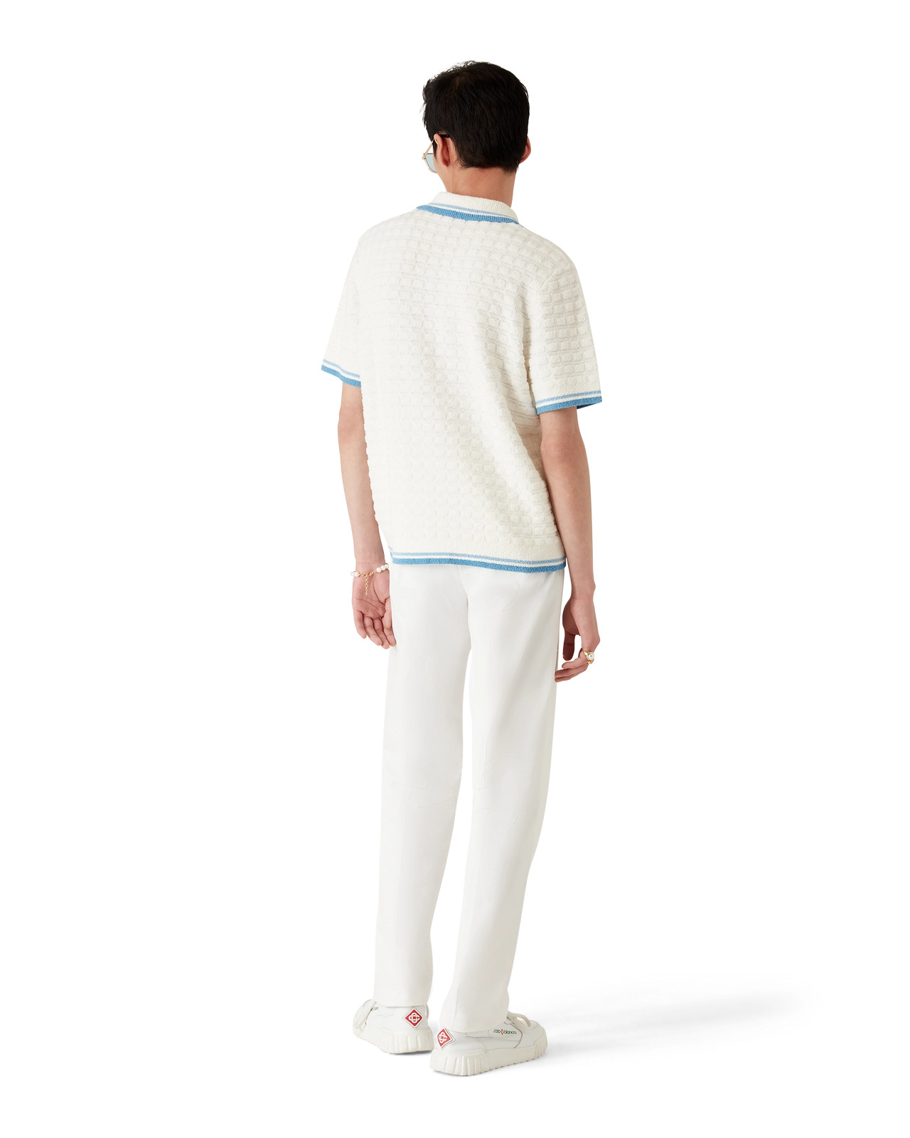 Boucle Short Sleeve Polo Shirt | Casablanca Paris - 3