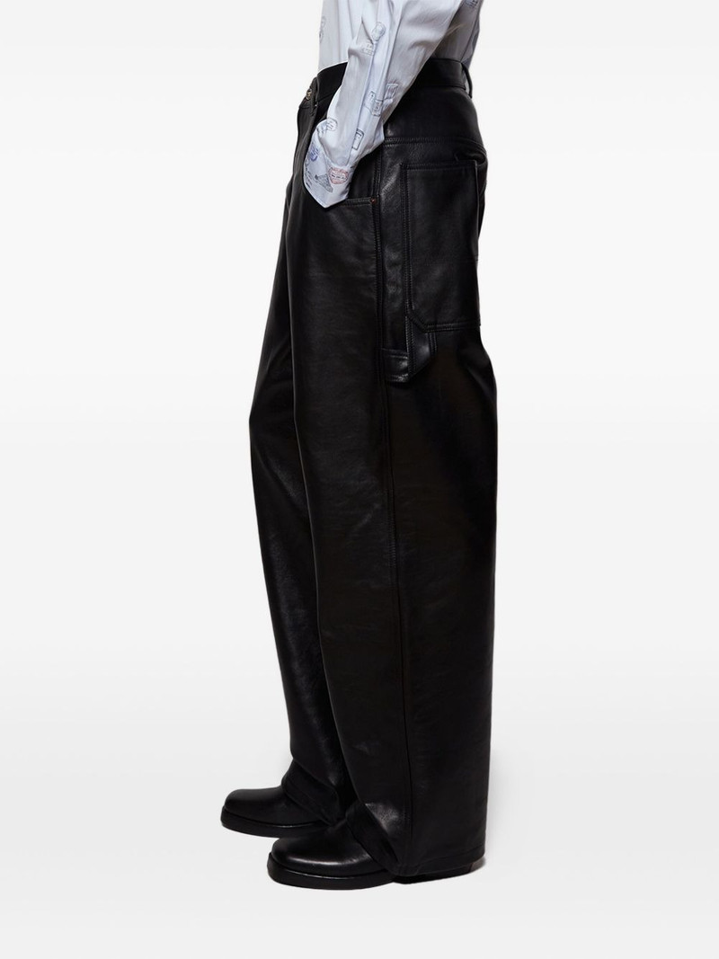leather wide-leg trousers 3