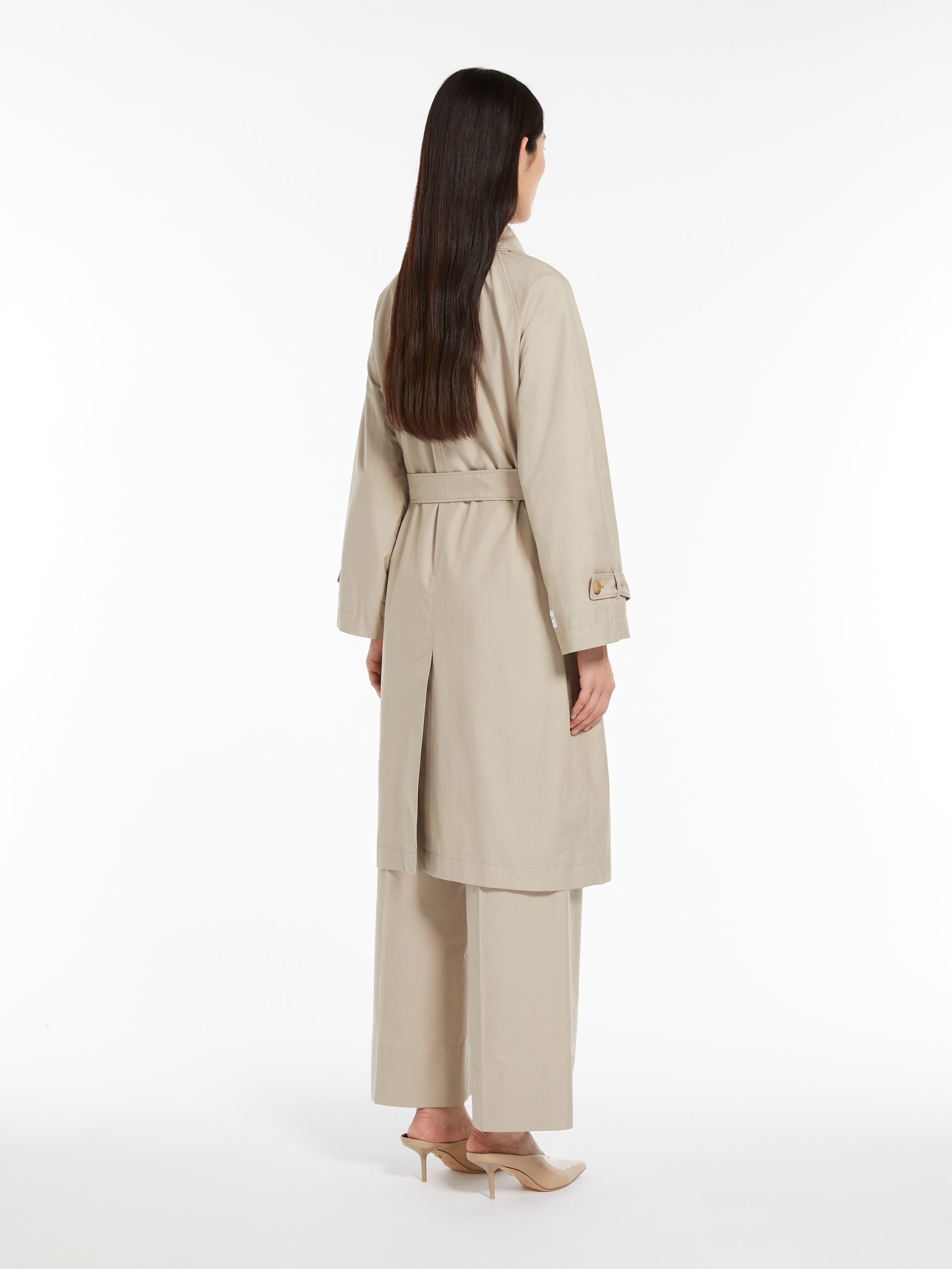 Max Mara FTRENCH Single-breasted trench coat in water