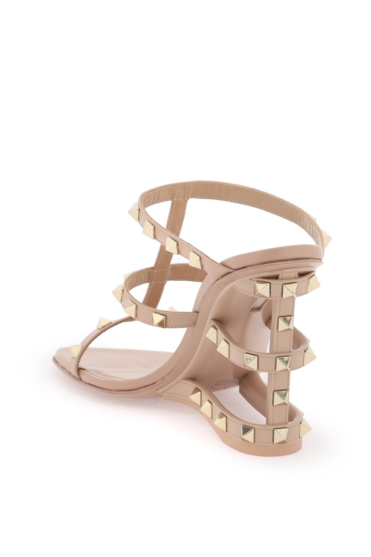 Valentino Garavani Cut-Out Wedge Mules With Women - 3