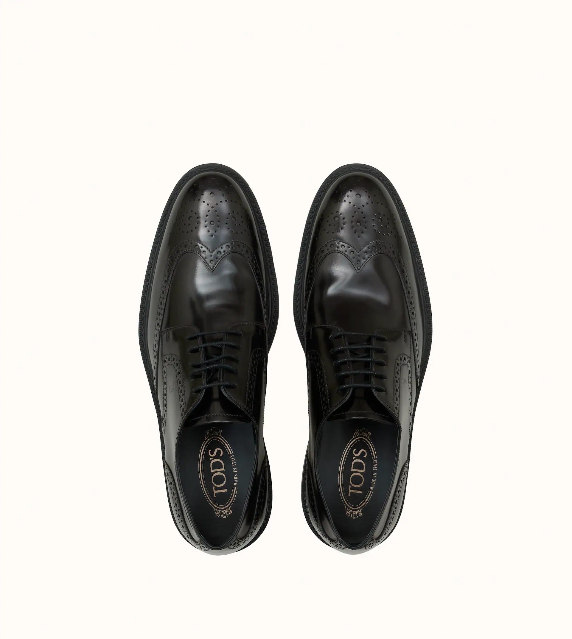 LACE-UP IN LEATHER - BLACK - 2