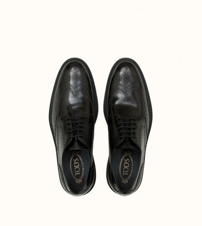 Tod's LACE-UP IN LEATHER - BLACK outlook